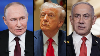בנימין נתניהו דונלד טראמפ ולדימיר פוטין
