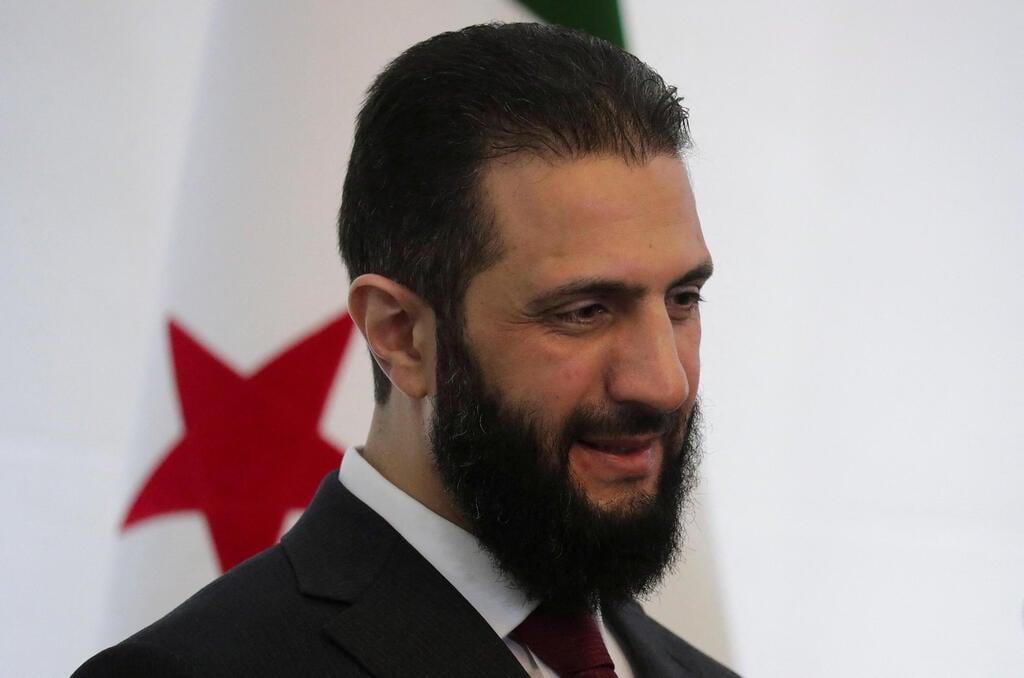 Syrian interim President Ahmed al-Sharaa (Photo: REUTERS/Khalil Ashawi/File Photo) נשיא סוריה אבו מוחמד אל ג'ולאני