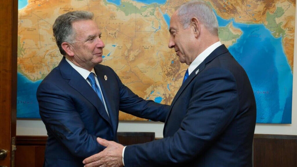 Benjamin Netanyahu and Steve Wtikoff (Photo: Ma'ayan Toaf/ GPO) סטיב וויטקוף ובנימין נתניהו