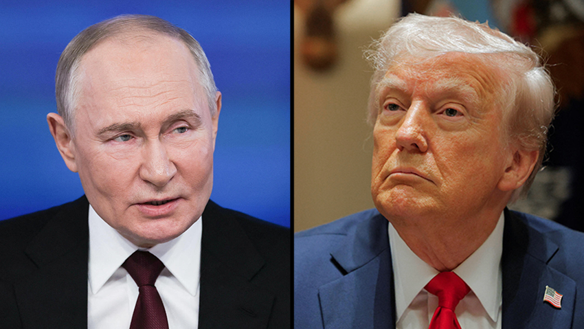 טראמפ ופוטין (צילום: Oliver CONTRERAS / AFP, REUTERS/Brian Snyder) דונלד טראמפ ולדימיר פוטין