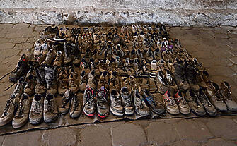 "הר הנעליים" במקסיקו | צילום: REUTERS yk14295825