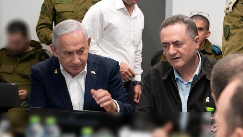 צילום: אריאל חרמוני, משרד הביטחון שר הביטחון ישראל כ"ץ בהערכת מצב עם ראש הממשלה בנימין נתניהו, הרמטכ"ל, רב-אלוף אייל זמיר, וראשי זרועות הביטחון בבור בקריה
