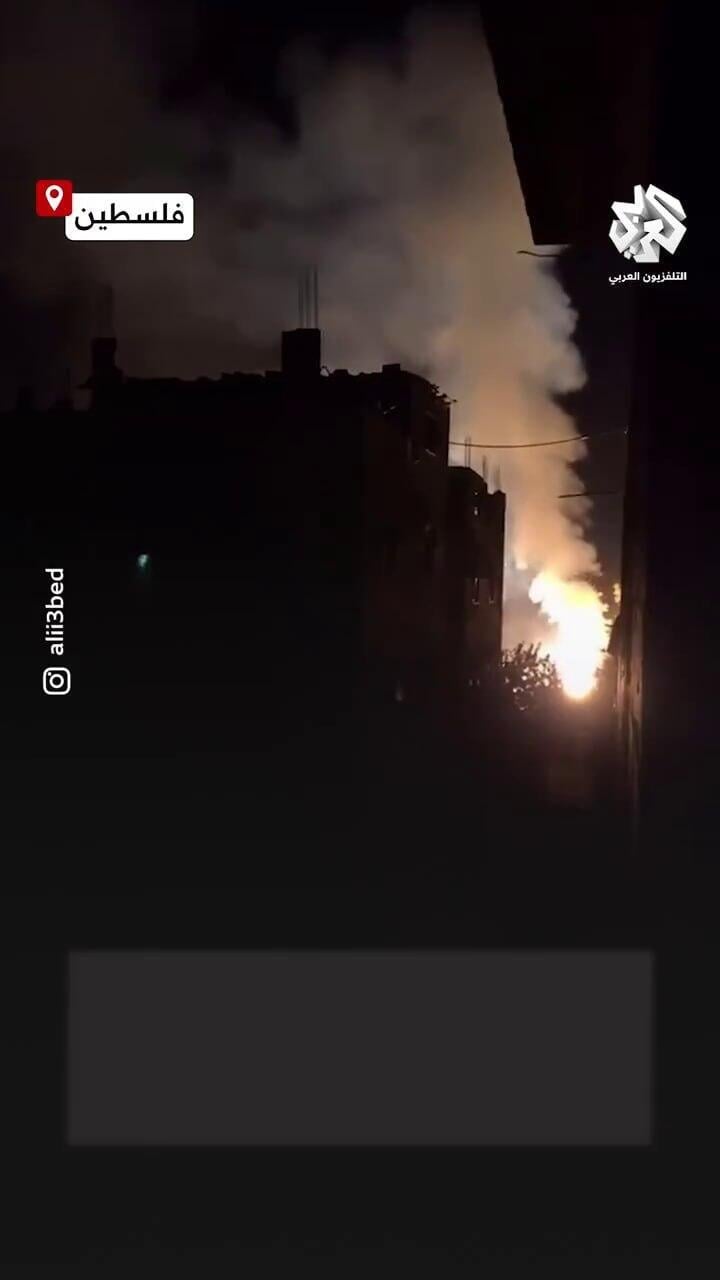 תקיפות בשכונת תופאח בעיר עזה תקיפות בשכונת תופאח בעיר עזה