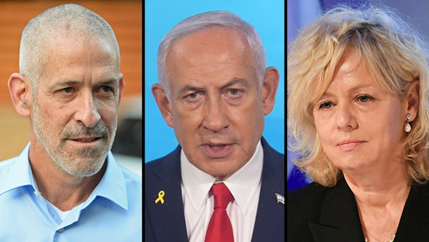 גלי בהרב-מיארה, בנימין נתניהו, רונן בר (צילום: יואב דודקביץ, לע"מ, יאיר שגיא) גלי בהרב-מיארה, בנימין נתניהו, רונן בר