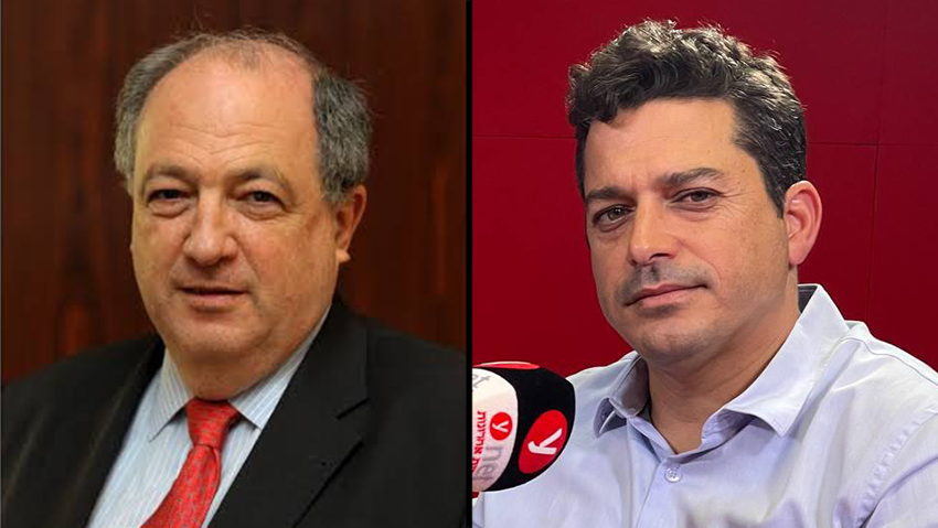 Ariel Muzicant and Minister Chikli (Photo: European Jewish Congress) השר עמיחי שיקלי ואריאל מוזיקנט