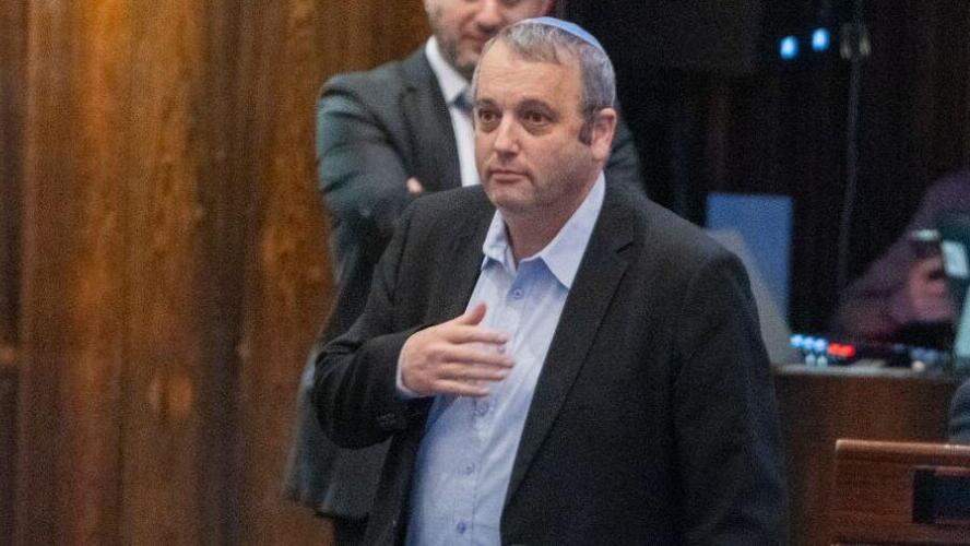 ח"כ גלעד קריב צועק לעברו של בן גביר במהלך המליאה בזמן השבעתו לחזרה לממשלה
