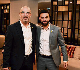 יוסף חדאד (מימין) וניר דוד | צילום: ישראל אוחיון yk14304005