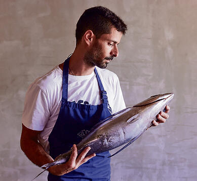 השף יחי זינו. פסקדו | צילום: אוראל כהן yk14306639