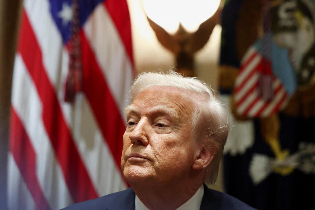 הנשיא טראמפ. "זה לא עניין גדול" (צילום: רויטרס/REUTERS/Evelyn Hockstein) נשיא ארה"ב דונלד טראמפ