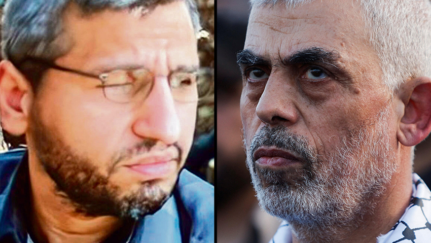 החזון הפך לתוכנית פעולה. דף וסינוואר
(צילום: Mohammed Salem, Reuters) יחיא סינוואר מוחמד דף
