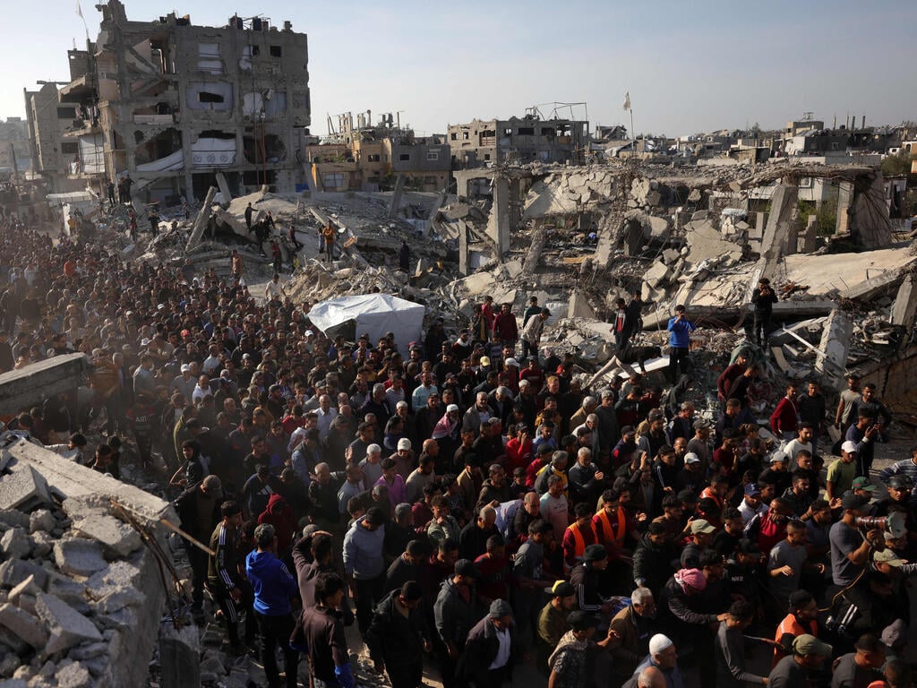 Anti-Hamas protests (Photo: AFP) מחאה נגד חמאס בעזה