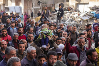 הפגנה נגד חמאס ברצועת עזה