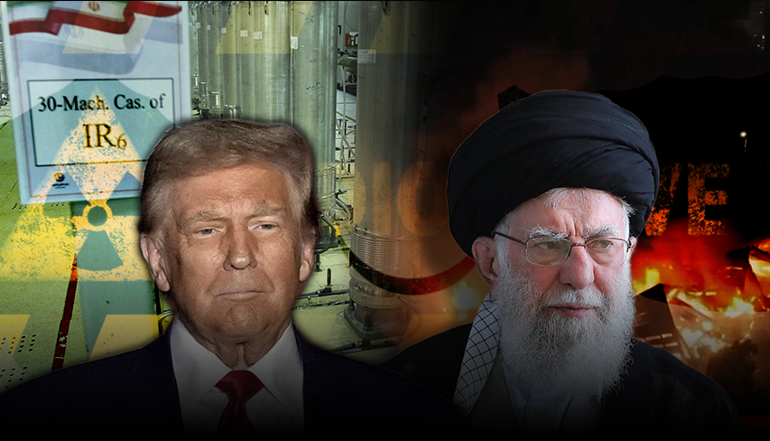 באיראן סקפטיים, טראמפ הבטיח "לא להתחיל מלחמות" (צילום Iranian Leader's Press Office - HandoutGetty Images , AP, shutterstock) נתניהו, טראמפ, חמינאי, נתנז איראן תקיפה באזור ביטחוני בסוריה