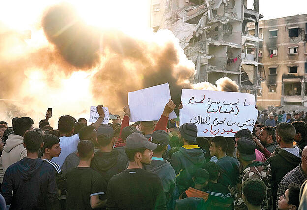 הפגנות נגד חמאס. אפשר לנחש שהשב"כ עבד קשה כדי לעודד אותן | צילום: אי-פי, Jehad Alshrafi yk14312579