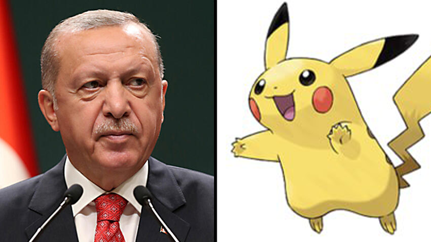 Turkish President Recep Tayyip Erdogan, Pikachu טורקיה פיקאצ'ו ארדואן