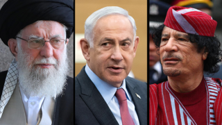 שלישים מועמר קדאפי, נתניהו וחמניאי