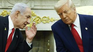 בנימין נתניהו ודונלד טראמפ בחדר הסגלגל
