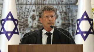 יצחק עמית, נשיא בית המשפט העליון, בטקס השבעת שופטים