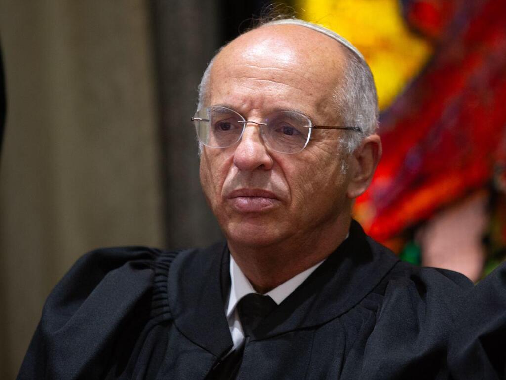 השופט סולברג (צילום: אלכס קולומויסקי) טקס השבעת 35 שופטים חדשים בבית הנשיא