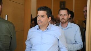 השר עמיחי שיקלי בביהמ"ש המחוזי בלוד - דיון הארכת מעצרו של איש שב"כ החשוד שהדליף מידע סודי לעיתונאים ולשר שיקלי