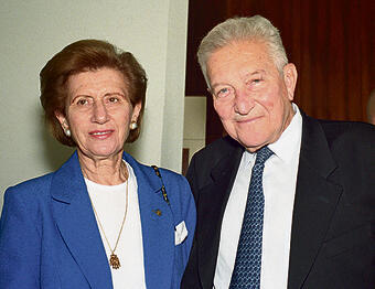 ראומה ועזר ויצמן ז"ל | צילום: דוד רובינגר yk14335100