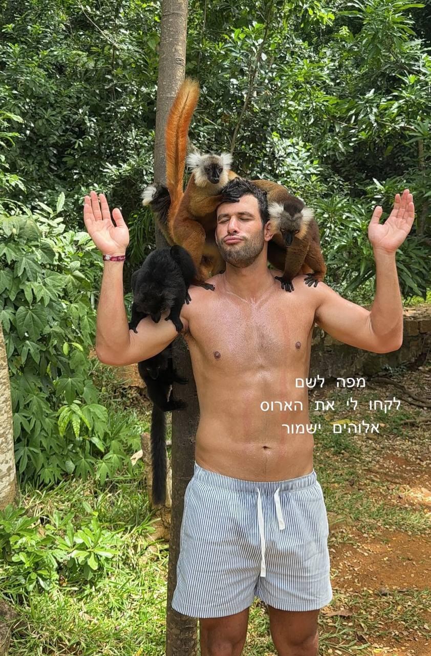 מי רוצה להיות למור? (צילום מסך) סלבס חופשות פסח