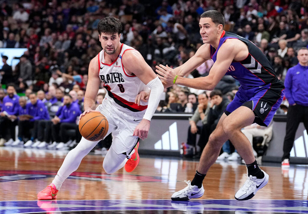 ''עם כל הפיתויים שיש ב-NBA – הוא מצליח לשמור על עצמו''. אבדיה בפעולה (צילום: MARK BLINCH / GETTY IMAGES NORTH AMERICA / AFP) אבדיה