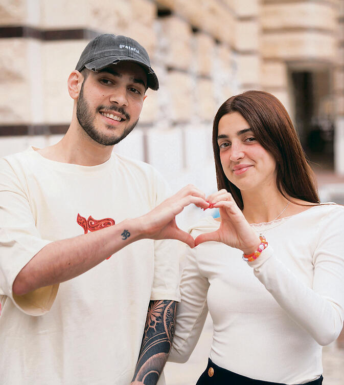 אלי־ה כהן וזיו עבוד. "זה קודם כדי לתת להם תחושה שיש להם ביטחון כלכלי" | צילום: זיו קורן yk14336578