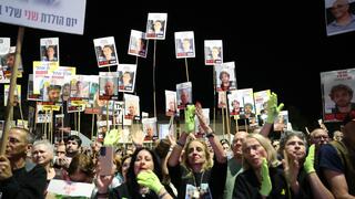 עצרת בכיכר החטופים בתל אביב