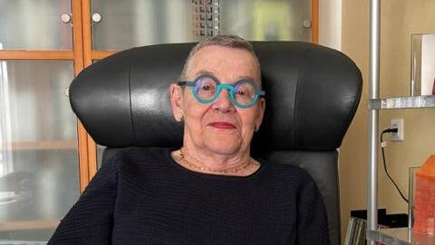 Holocaust survivor Suzy Sprecher, who was hidden from the Nazis from the time she was 8 days old