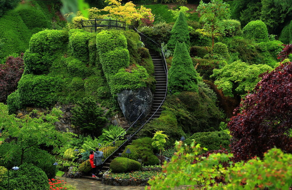 Butchart Gardens, ונקובר איילנד (צילום: Faina Gurevich / shutterstock) Butchart Gardens, ונקובר איילנד