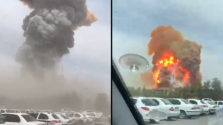 פיצוץ אדיר בנמל באיראן: פטריית עשן ענקית ולפחות 80 נפגעים | תיעוד