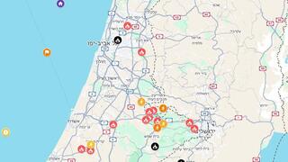 מפת השריפות המתעדכנת