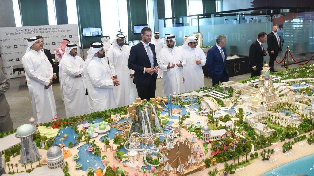 צילום: Qatari Diar אריק טראמפ מכריז על מועדון הגולף שיוקם בקטאר