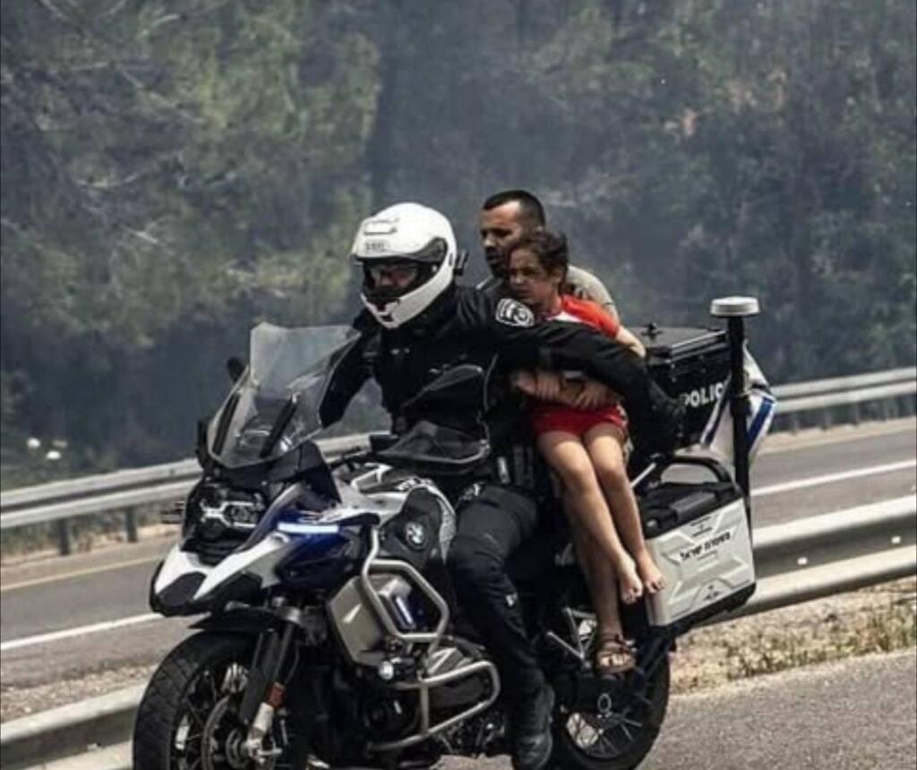 השוטר חיים חילץ מהשריפה בכביש 1 את ראיק מרזוק, אב משפחה