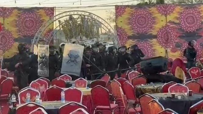 פשיטה משטרתית על מתחם חתונות ביישוב לקיה