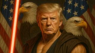 דונלד טראמפ בתמונה שפרסם לרגל הארבעה במאי