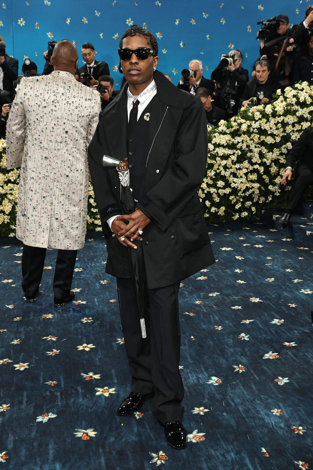 Photo: Jamie McCarthy/Getty Images/AFP A$AP רוקי בגאלה של המטרופוליטן, 2025