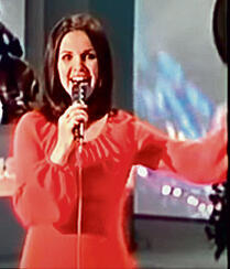 דויד באירוויזיון 1973 . "תומכת בישראל" | צילום מסך: יוטיוב yk14360054