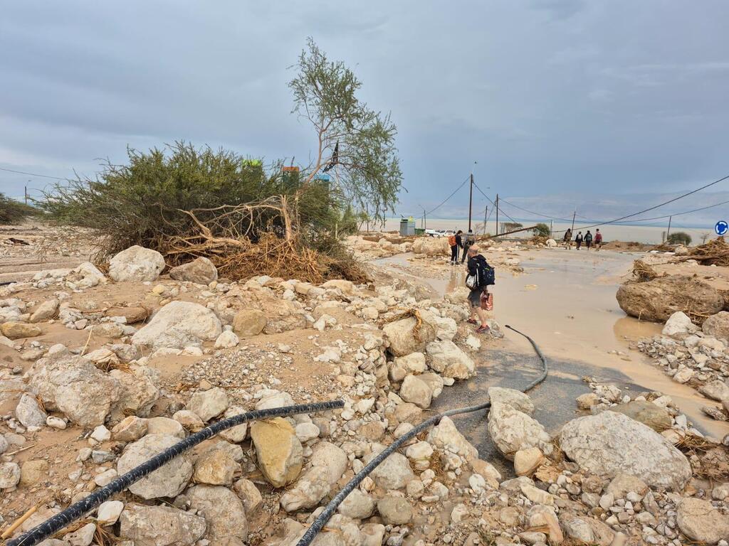 סחף בכניסה לשמורת הטבע עין גדי (צילום: שוקי דורי, רשות הטבע והגנים) סחף בכניסה לשמורת הטבע עין גדי