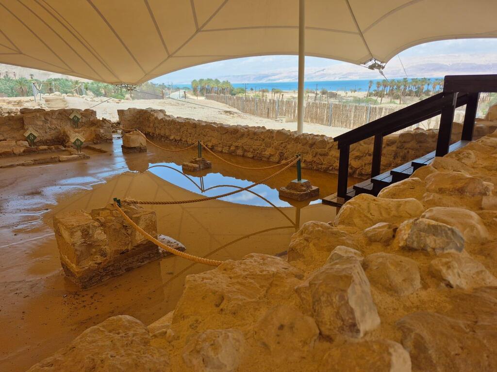 נזקים בבית הכנסת העתיק בגן הלאומי עין גדי (צילום: רובי מיאל, רשות הטבע והגנים) נזקים בבית הכנסת העתיק בגן הלאומי עין גדי