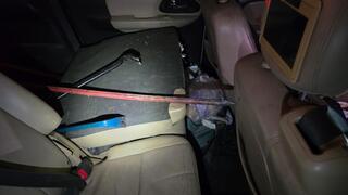 כלי הפריצה שאותרו ברכב החשוד ליד חדרה