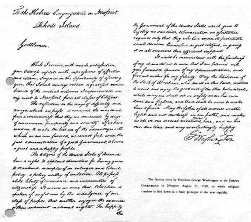 Letter written by George Washington after visiting synagogue (Photo: Touro Synagogue Foundation) Powelliphanta augusta
