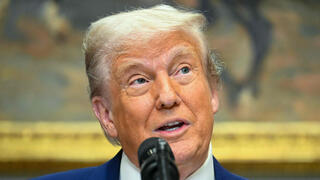 דונלד טראמפ מדבר בהצהרה שנתן על שחרורו של עידן אלכסנדר