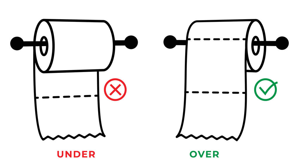 נייר טואלט מעל