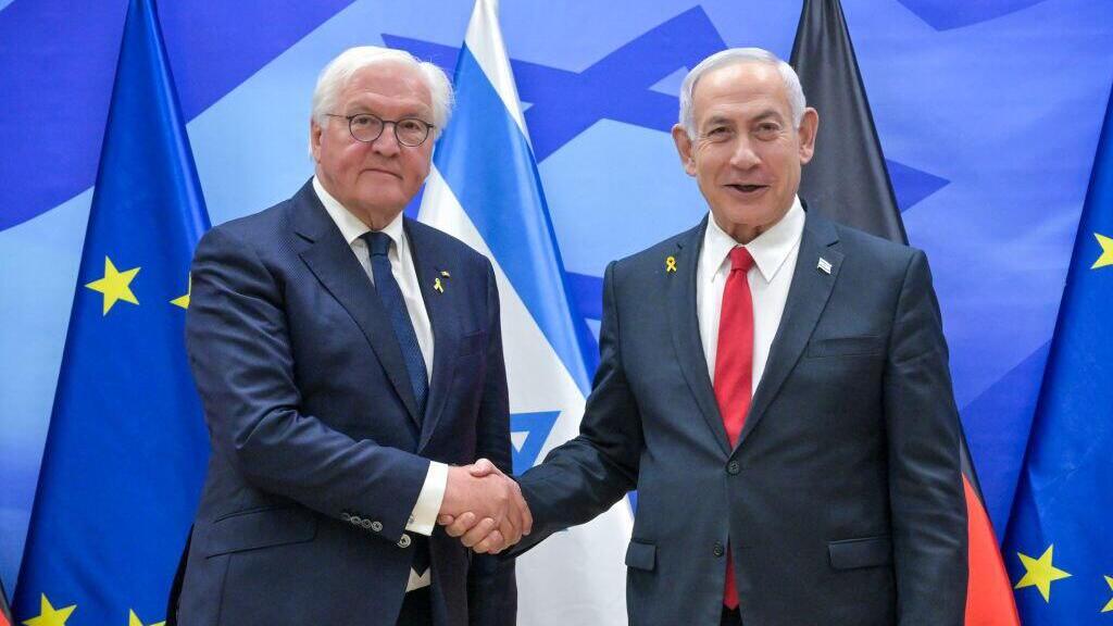 נתניהו נפגש עם נשיא גרמניה, השבוע (צילום: קובי גדעון, לע״מ) ראש הממשלה בנימין נתניהו נפגש עם נשיא גרמניה, פרנק-ואלטר שטיינמאייר.