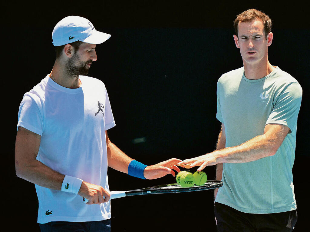 נפרדו כידידים. מארי וג'וקוביץ' | צילום: WILLIAM WEST, AFP yk14367604