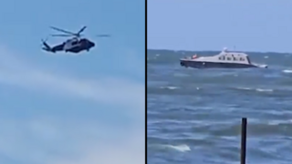 תיעוד מ התרסקות מטוס אימונים של חיל האוויר ב מצרים בחוף הים התיכון