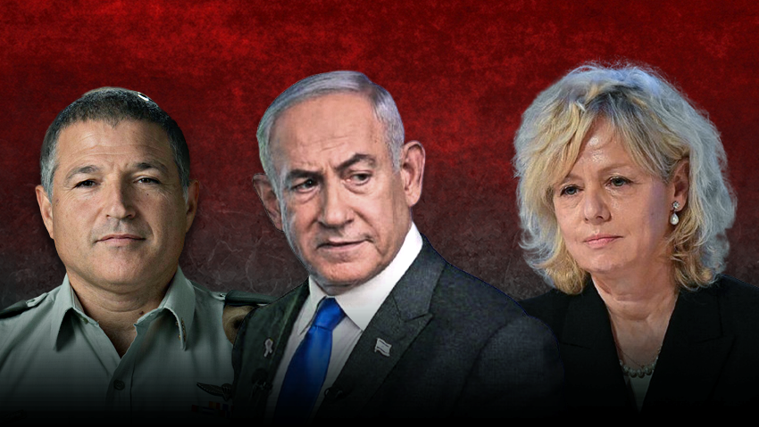 צילום: ABIR SULTAN/AFP, יואב דודקביץ', דובר צה"ל גלי בהרב מיארה בנימין נתניהו דוד זיני