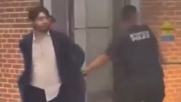 Rodriguez arrested by local forces (Photo: via X) הרוצח מוושינגטון אליאס רודריגז